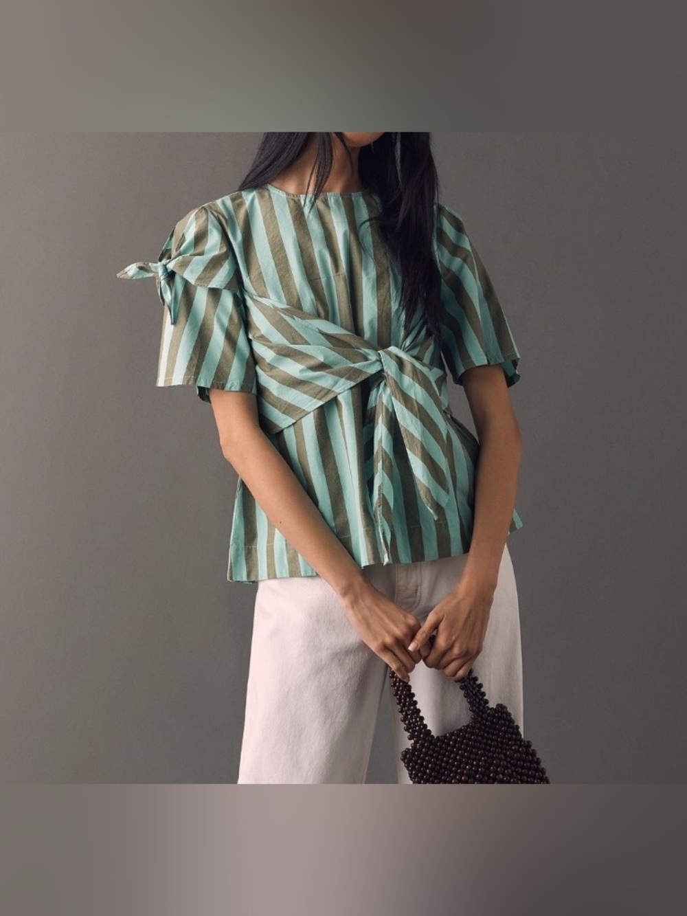 NEW Anthropologie Damson Madder Estelle Cotton Tee Blouse Size 10 US - Picture 2 of 4